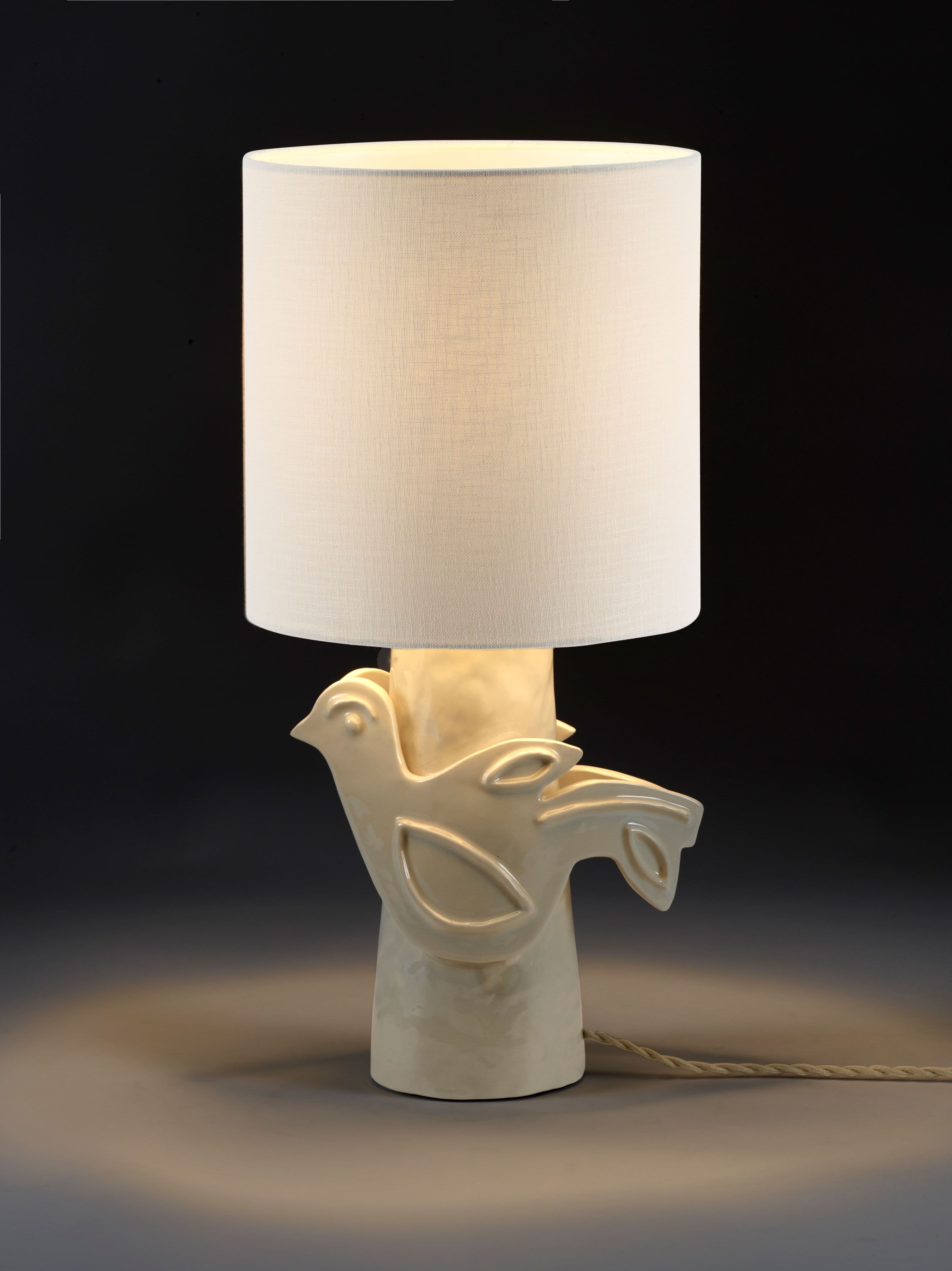 Paloma Tischlampe Weiß 52cm