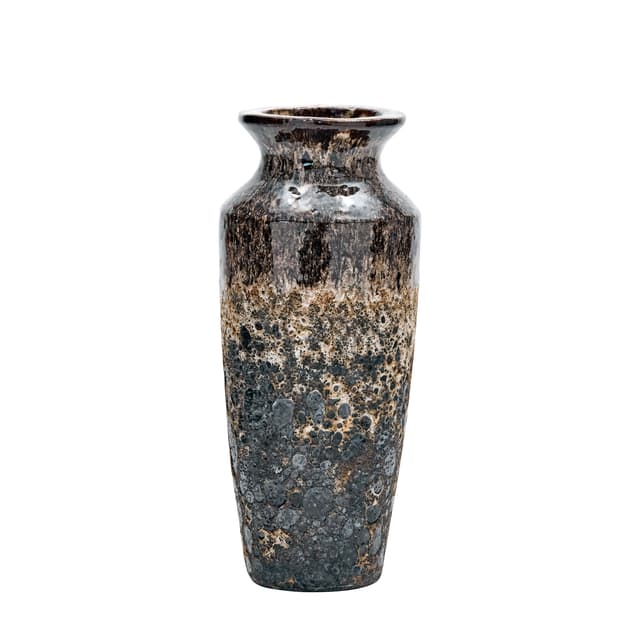 Maya Vase Antikbraun 40cm