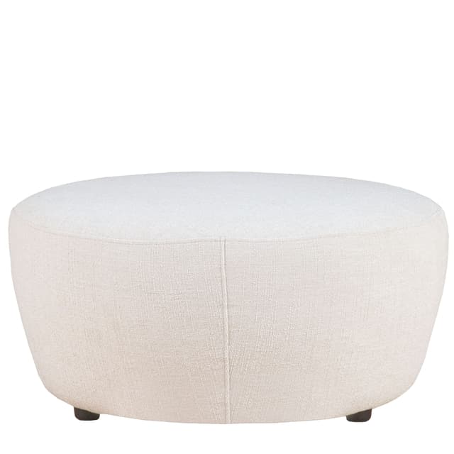 Moon Pouffe Bouclé Beige 80cm