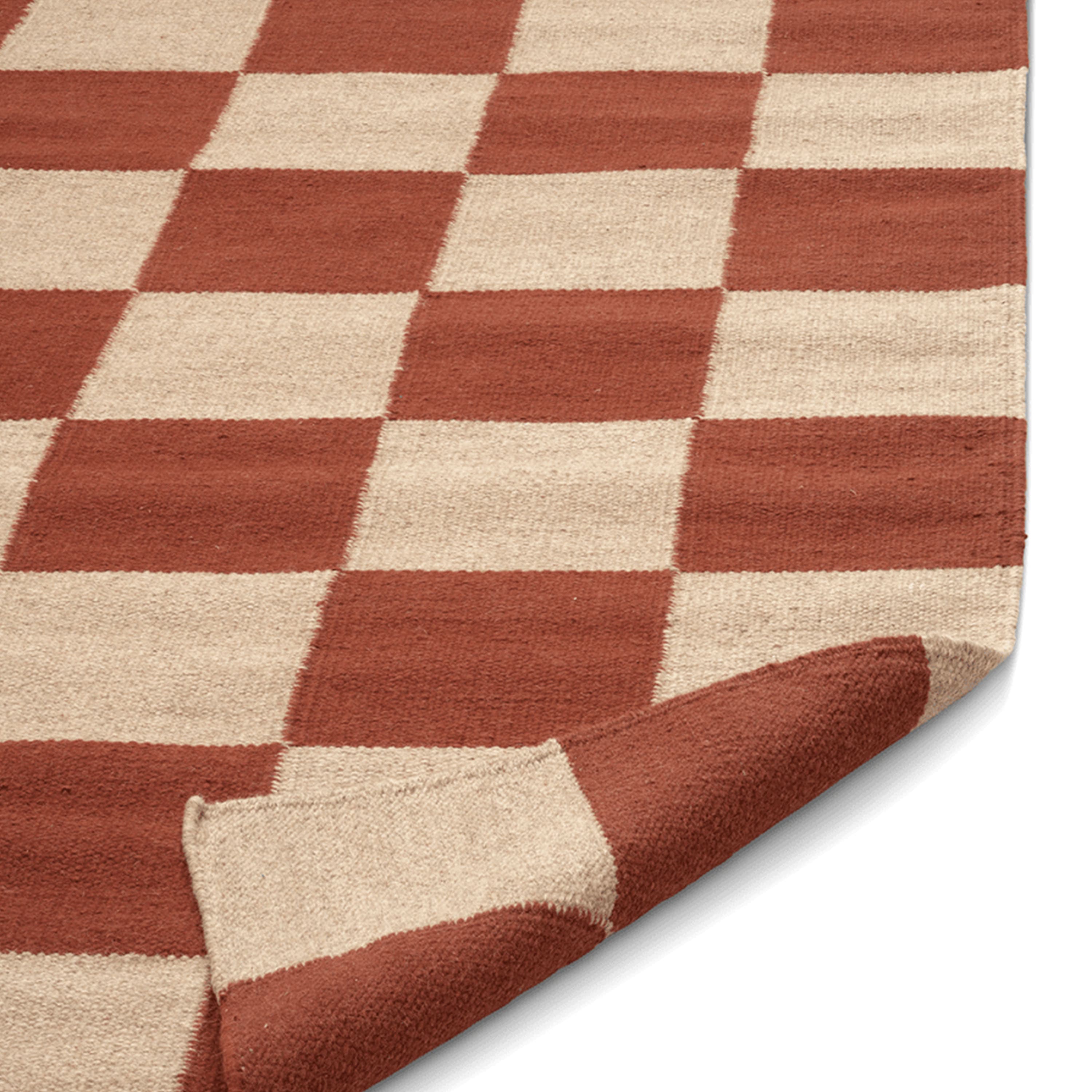 Teppich Square Terrakotta/Natur 200x300