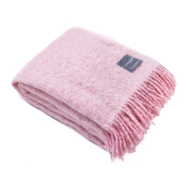 Mohair Decke Pelagon/Pink