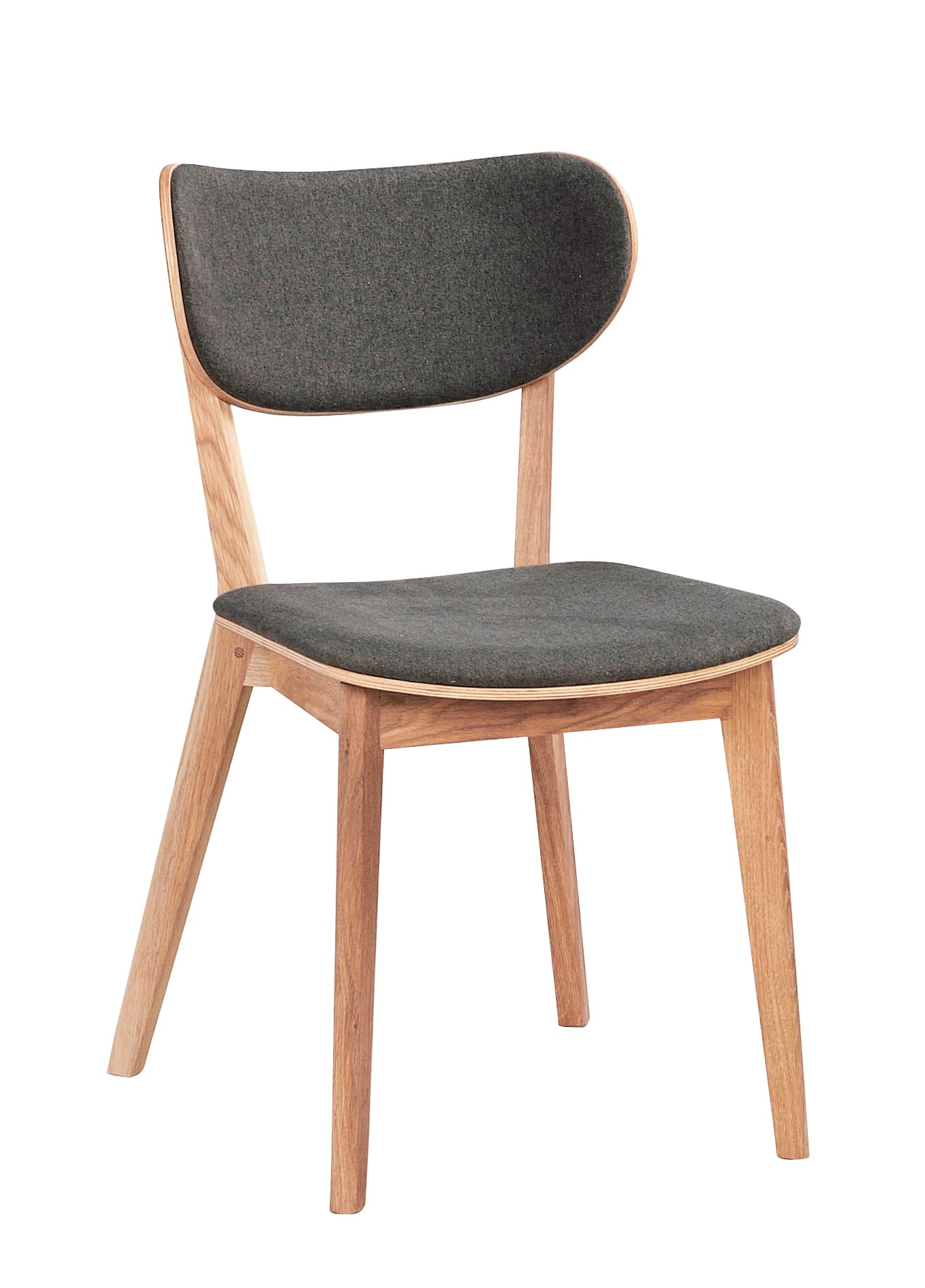 Kato Dining Chair Oak/Dark Grey