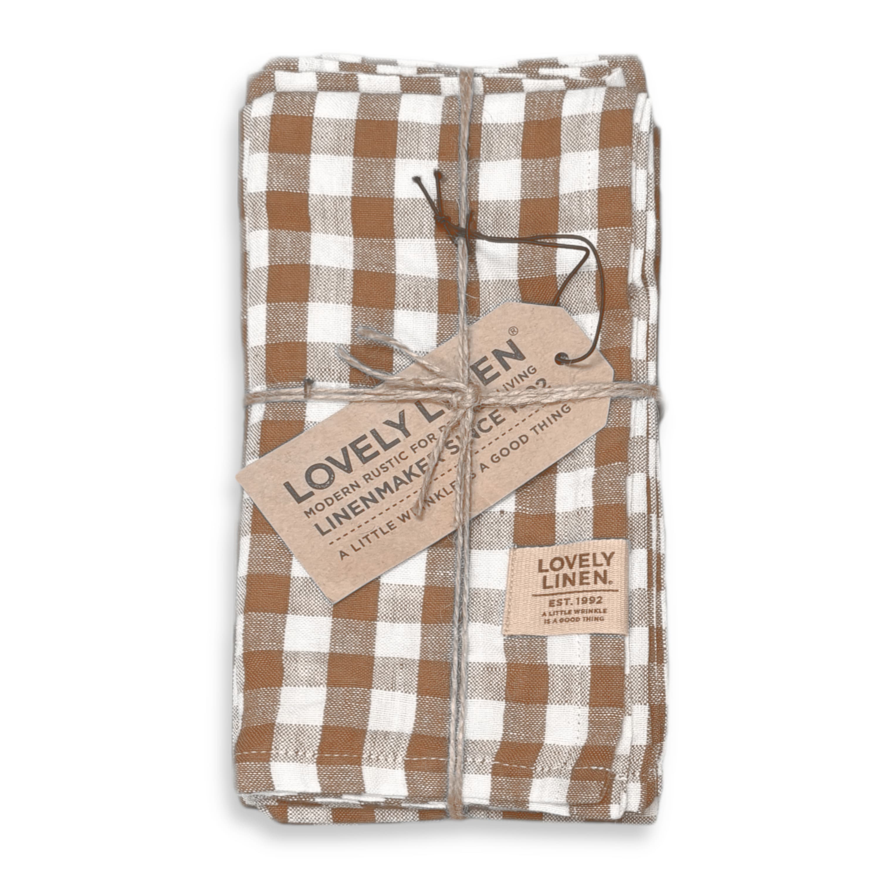 Misty Serviette Leinen Square Almond 45x45 4er-Pack