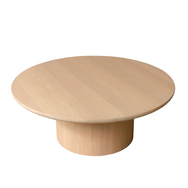 Gia Coffee Table White Oiled Oak 90cm