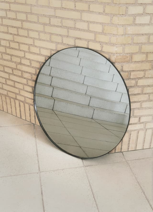 Circum Mirror Clear/Black Ø110