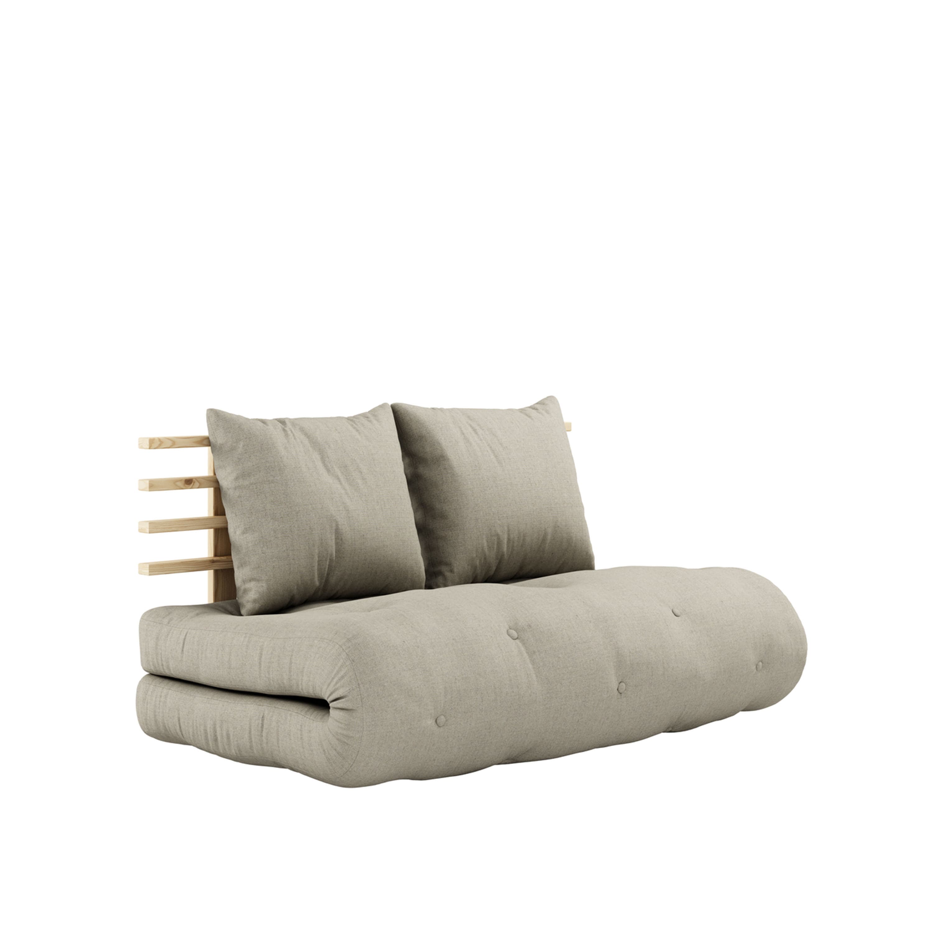 Shin Sano Schlafsofa Natur/Linen 140 cm