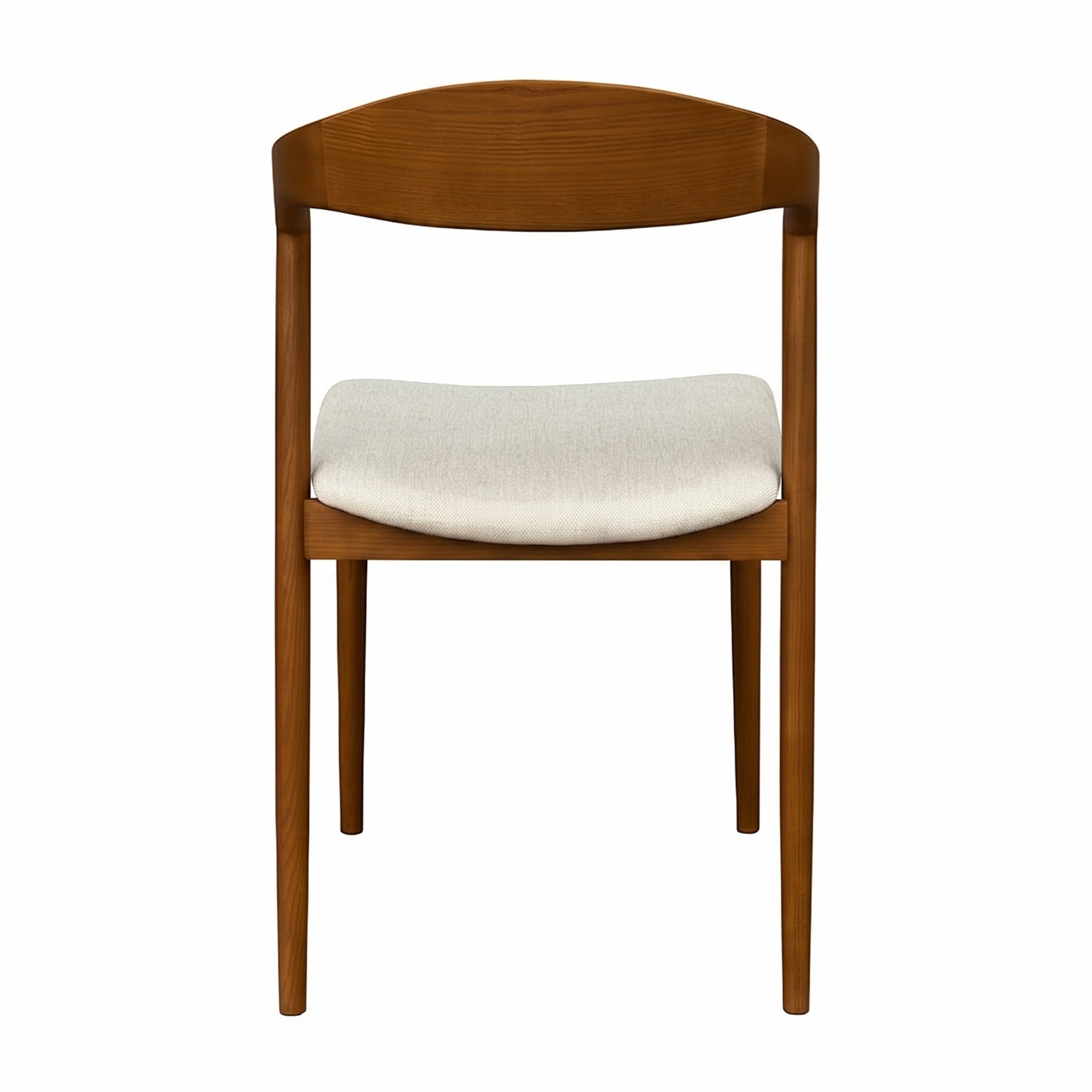 Casper Dining Chair Light Brown Stained/White