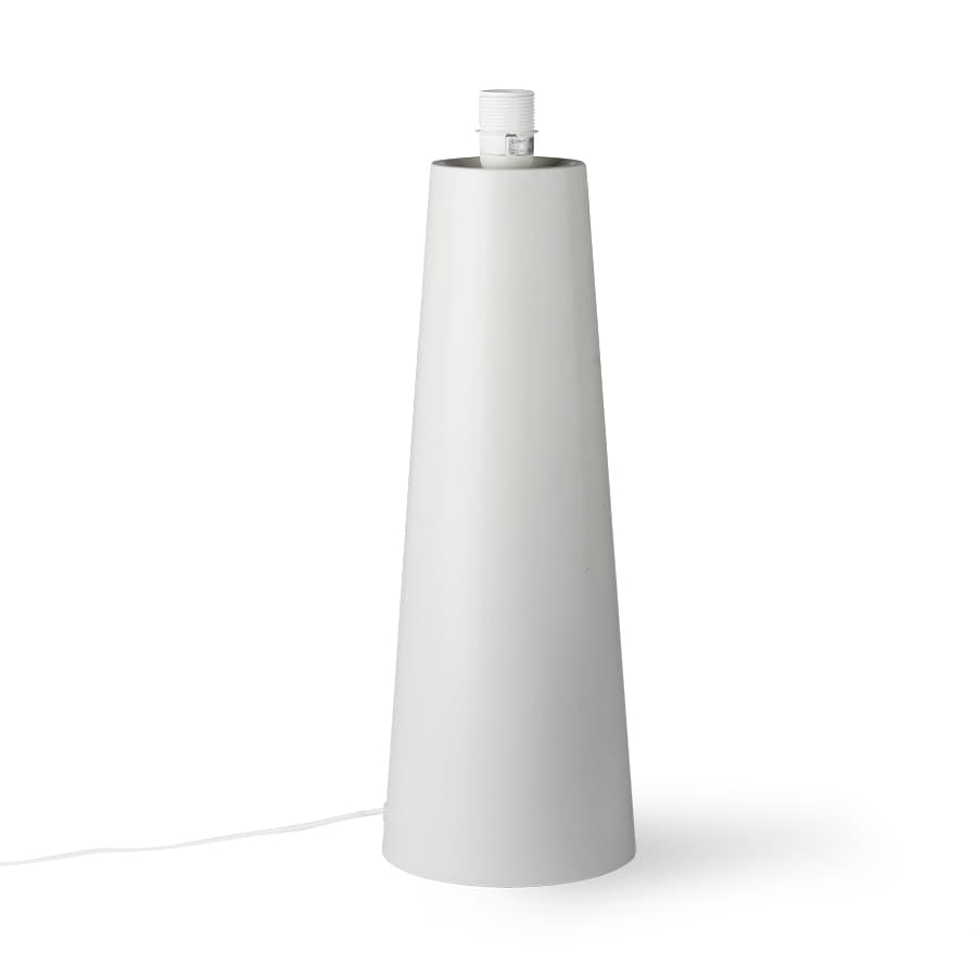 Cone Lamp Base Light Grey 55cm