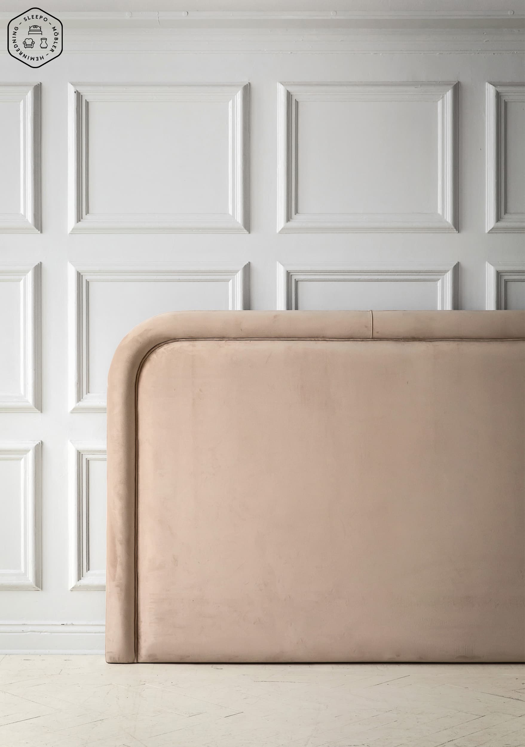 Celine Headboard Velvet Beige 160cm