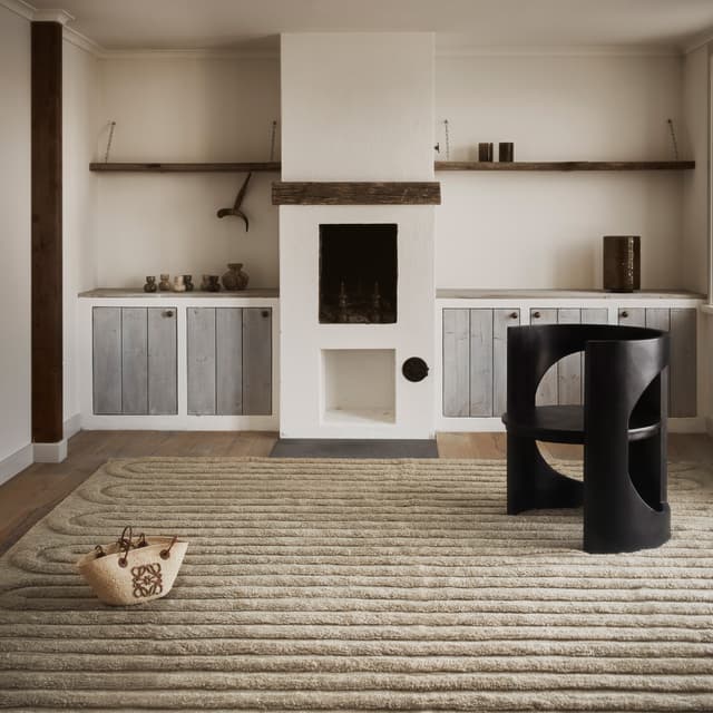 Riklund Wollteppich Beige/Melange 190x290