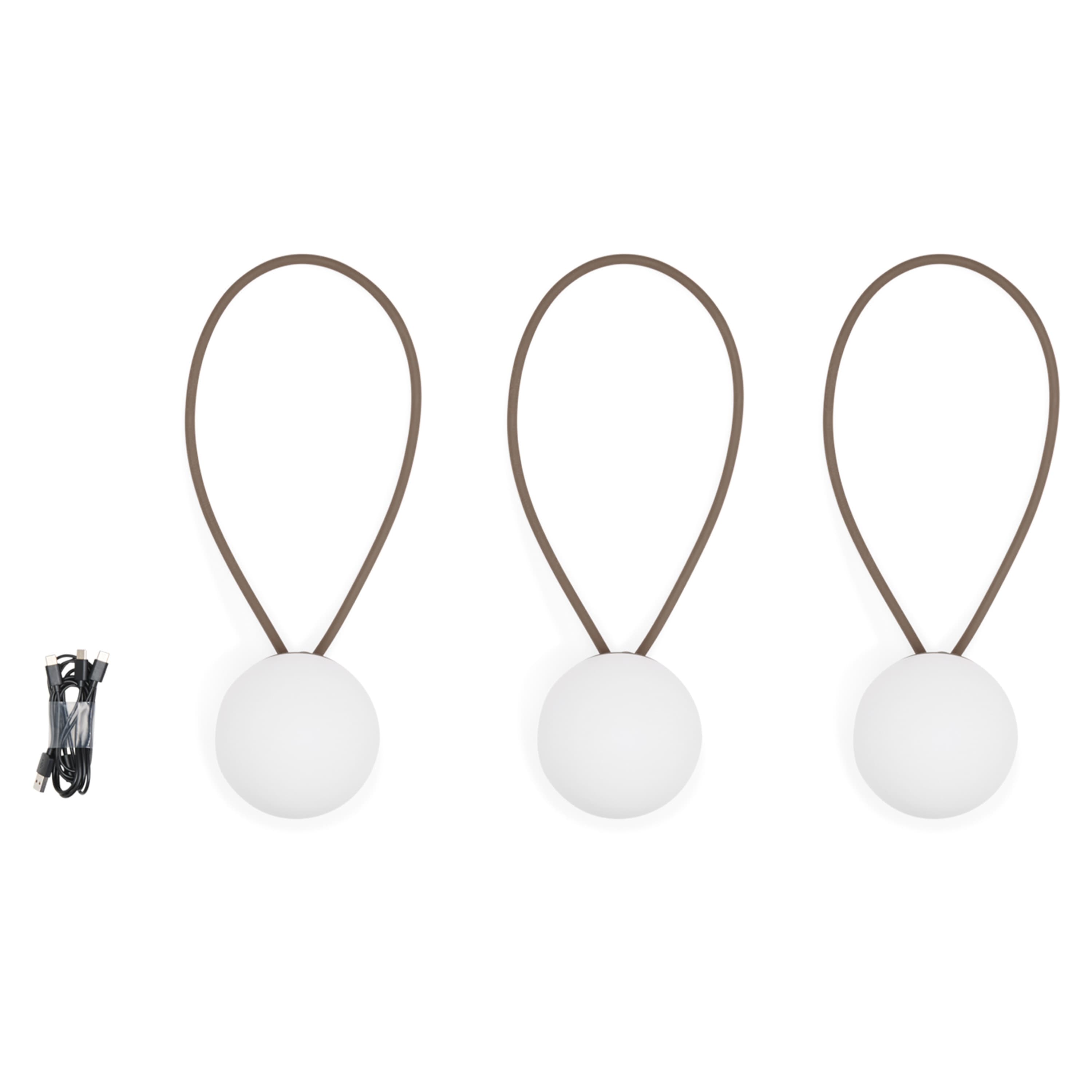 Bolleke Mini Portable Lamp Taupe Set of 3
