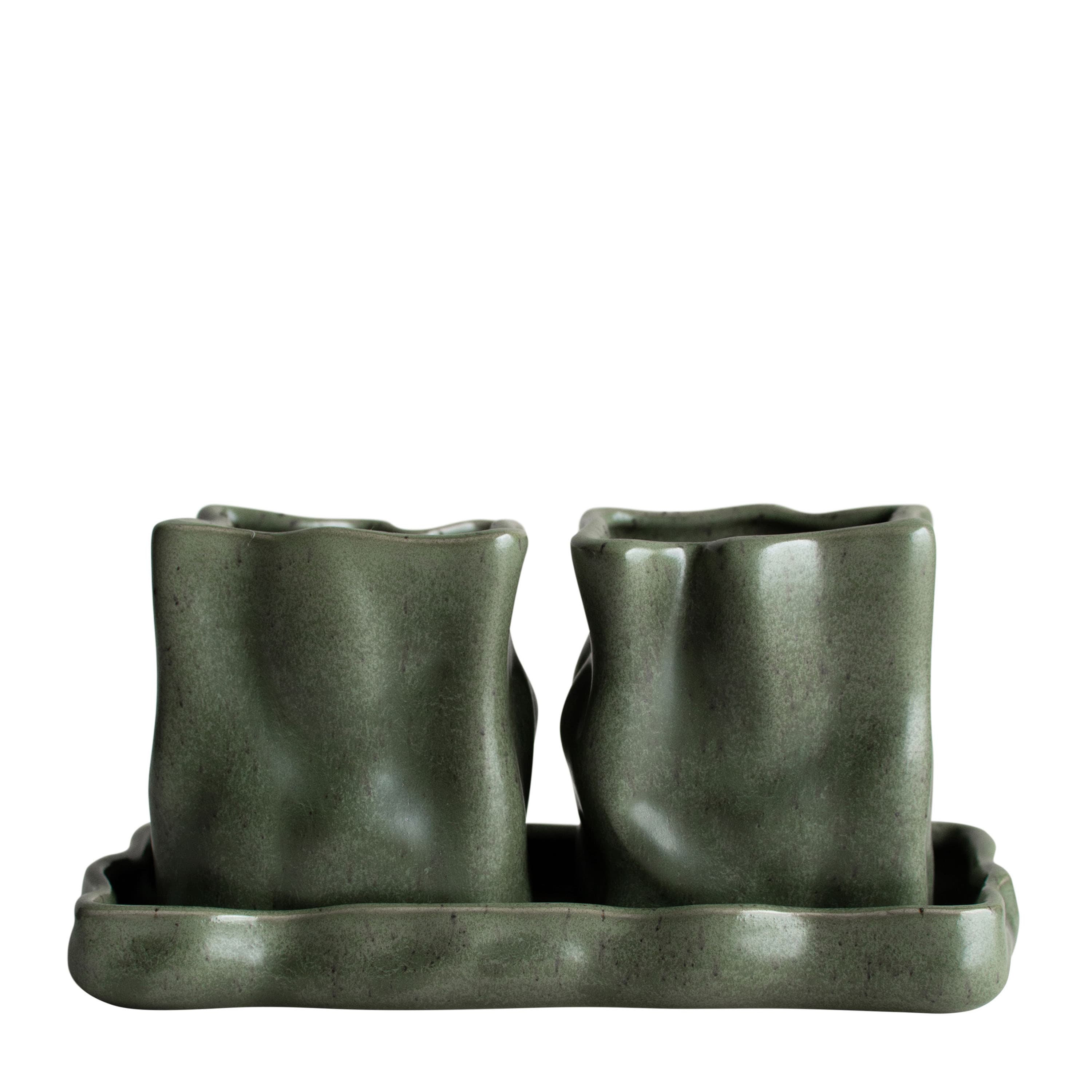 Herb Blumentopf Moos Ø8 2er-Set