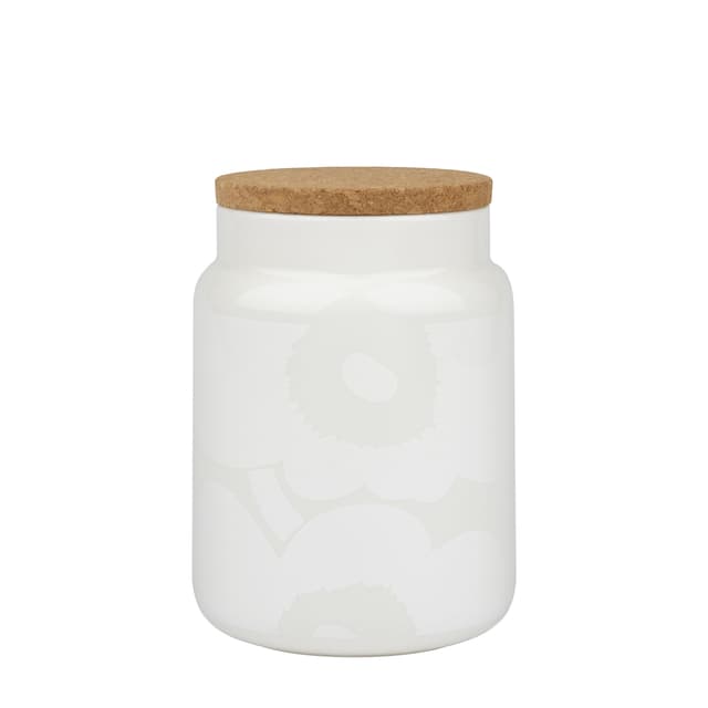 Oiva Unikko Poppy Jar White Large