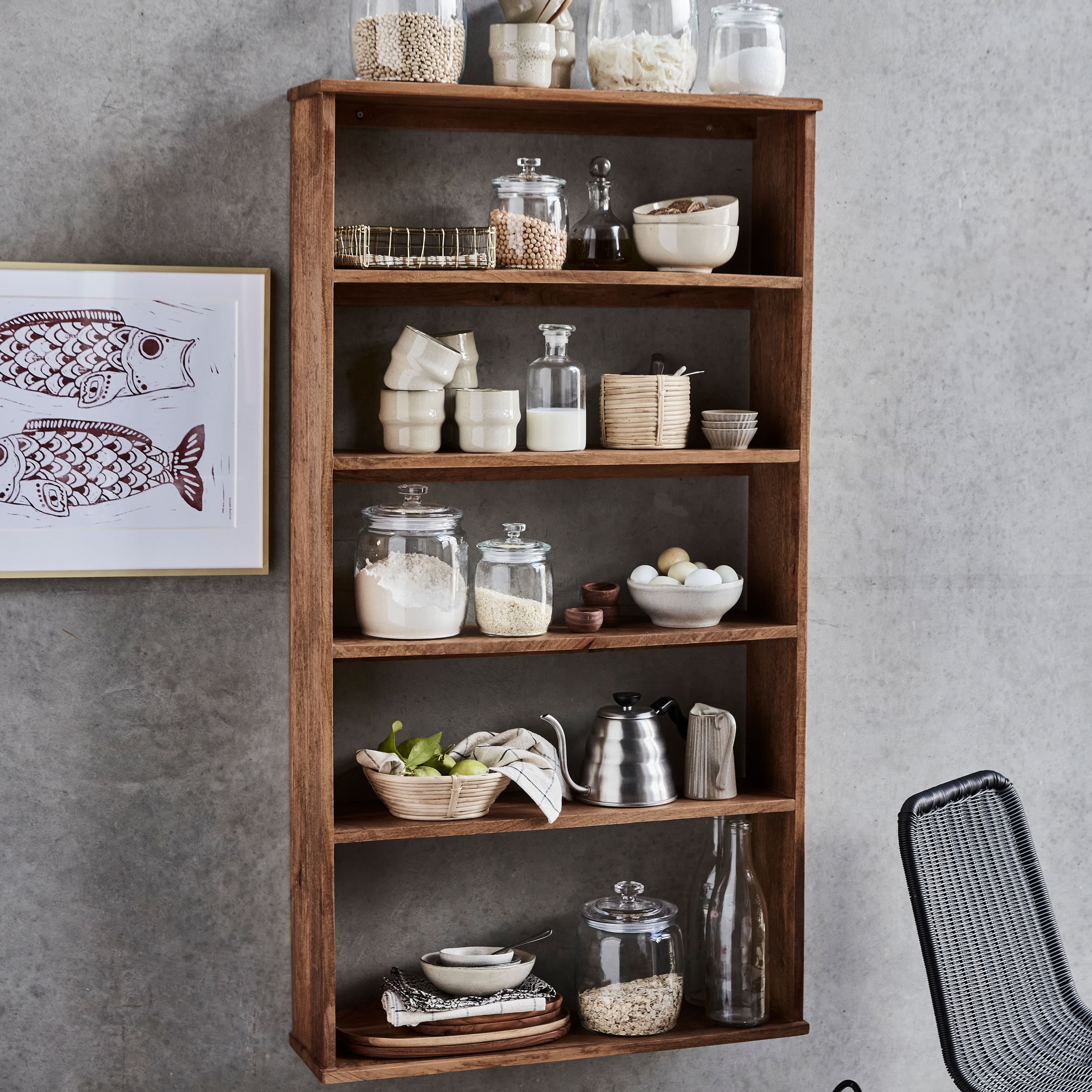 Balance Bookcase Antique brown 70x130