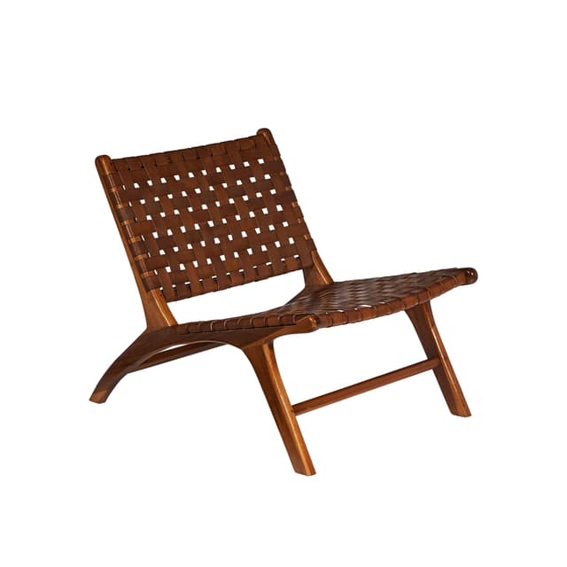 Porto Lounge Chair L Cognac