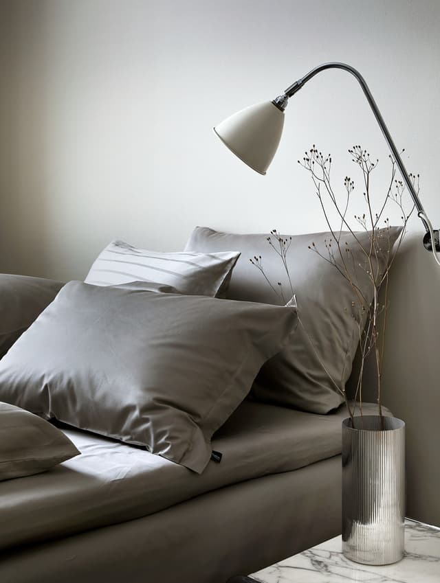 Kissenbezug Satin Grau 50x60