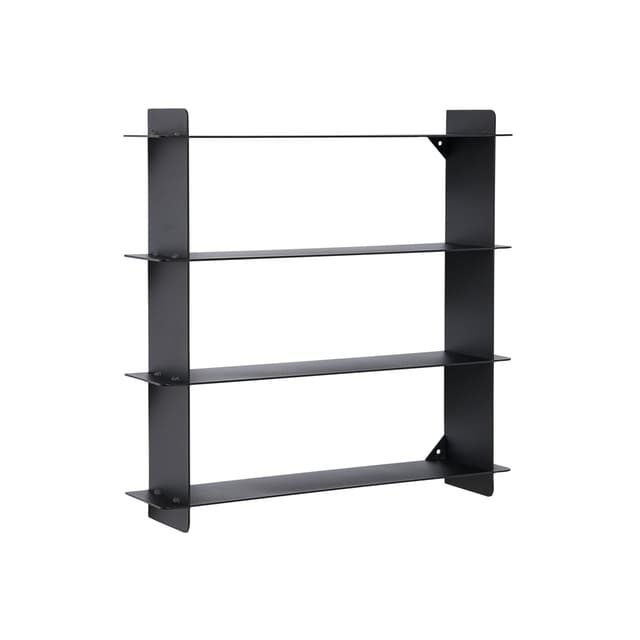Division Wandregal Schwarzer Stahl 45x45