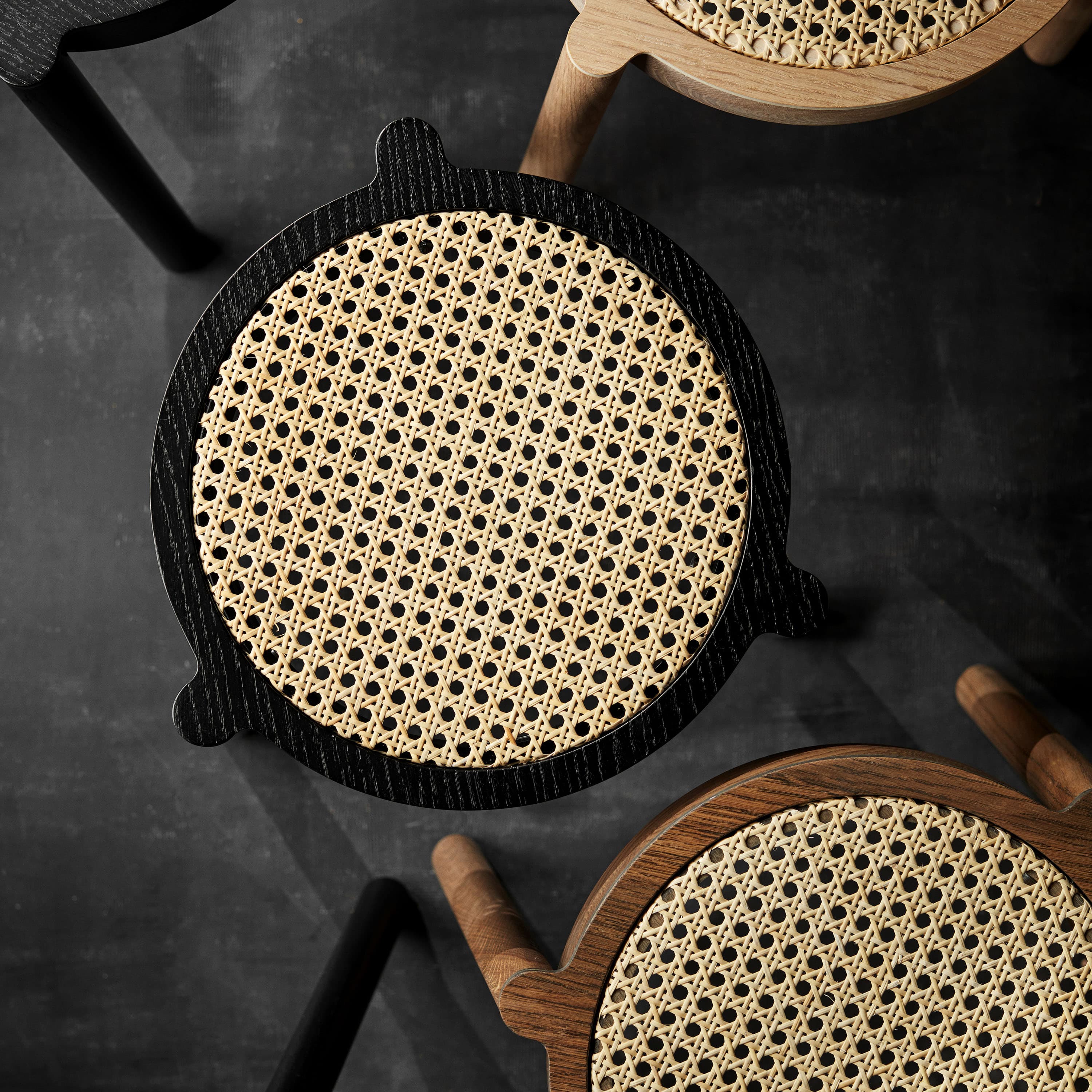 Pal Stool Light Oiled Oak/Light Mesh