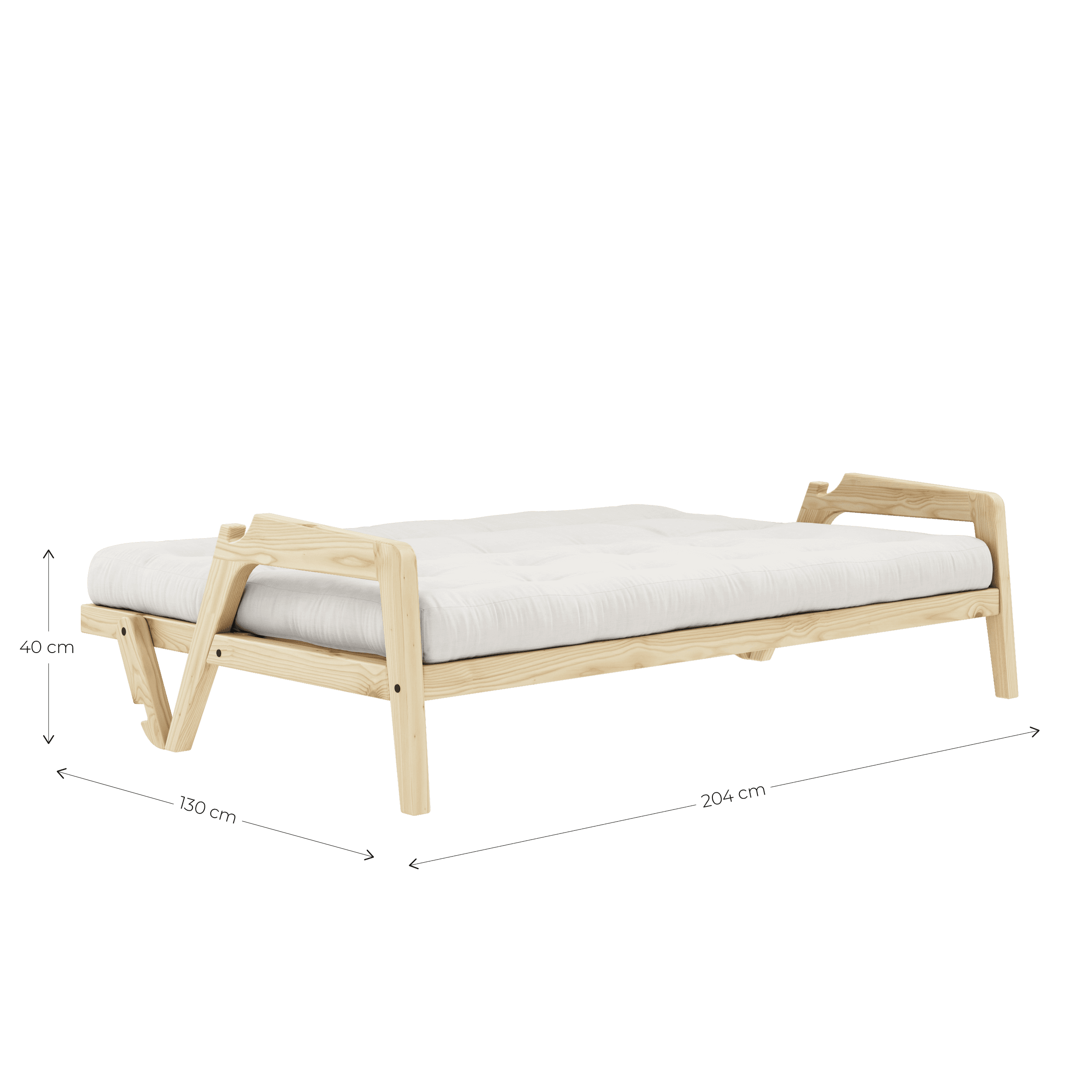 Grab Schlafsofa Natur/Beige 204cm