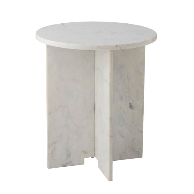 Jasmia Side Table White 46cm