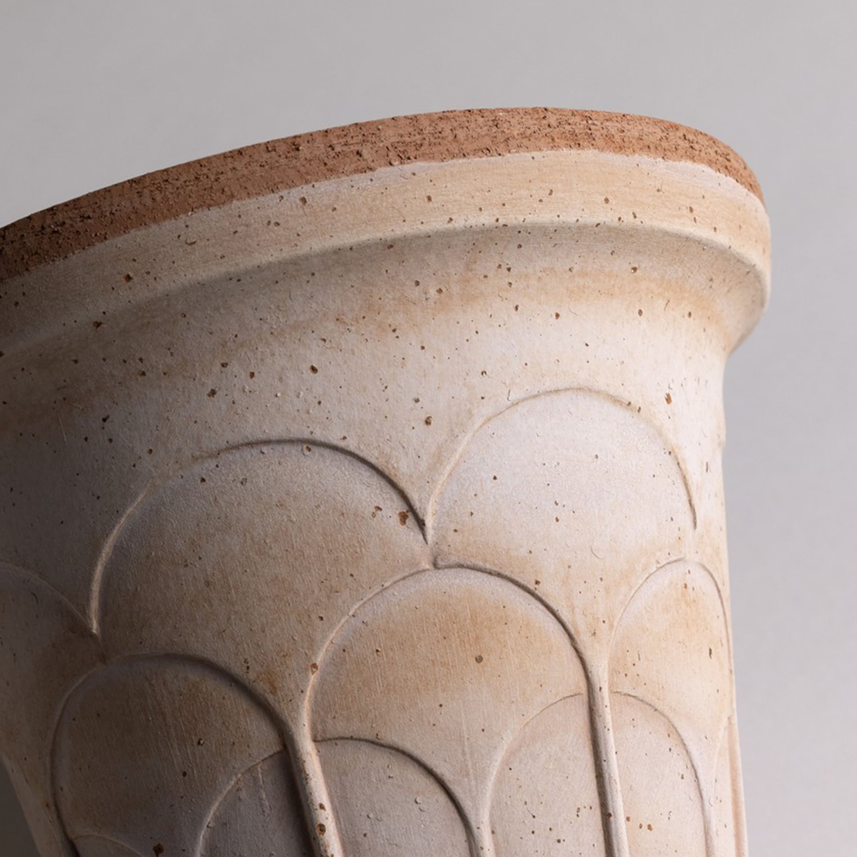 Fleur Plant Pot with Saucer Raw Rosa Ø16