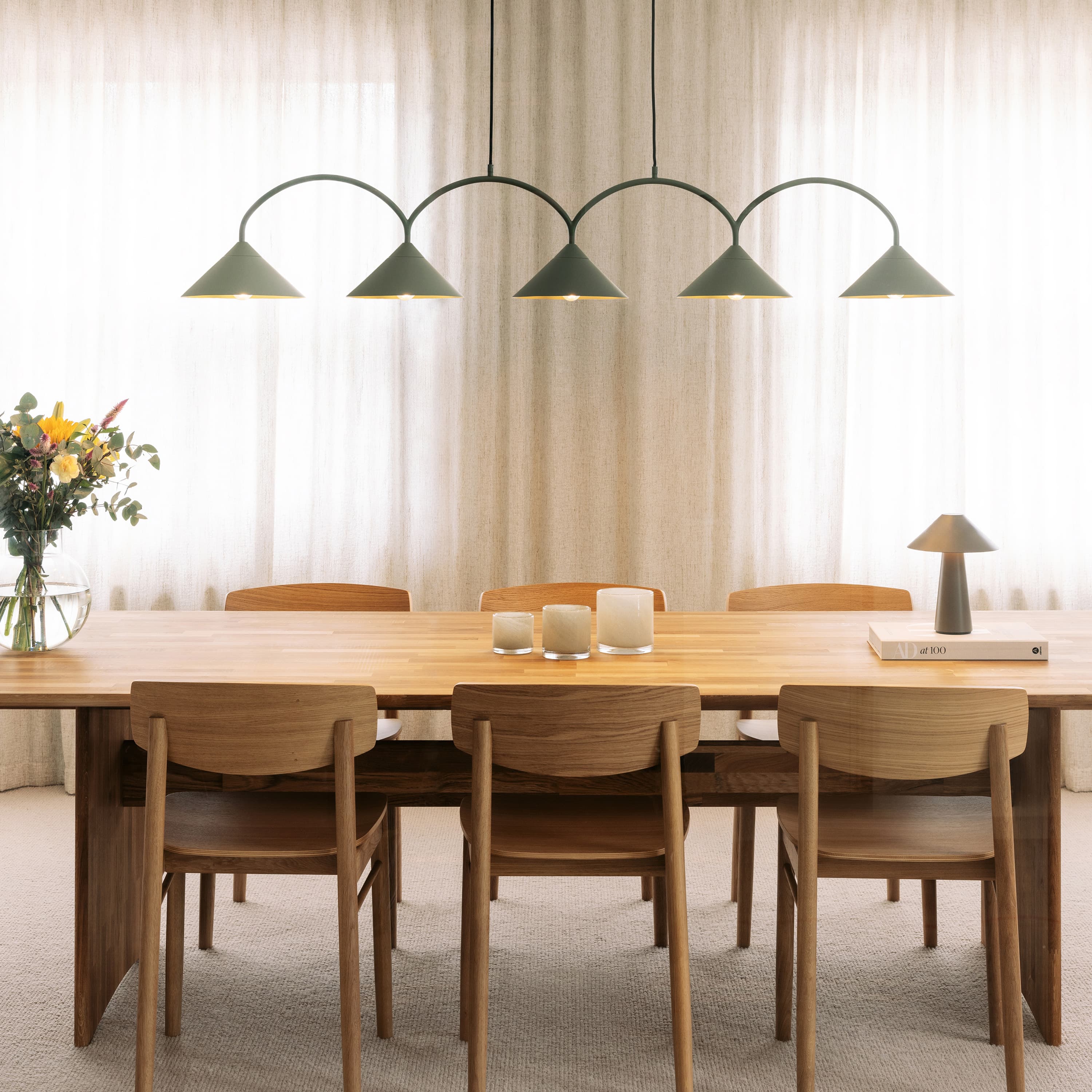 Curve Deckenleuchte Beige 3