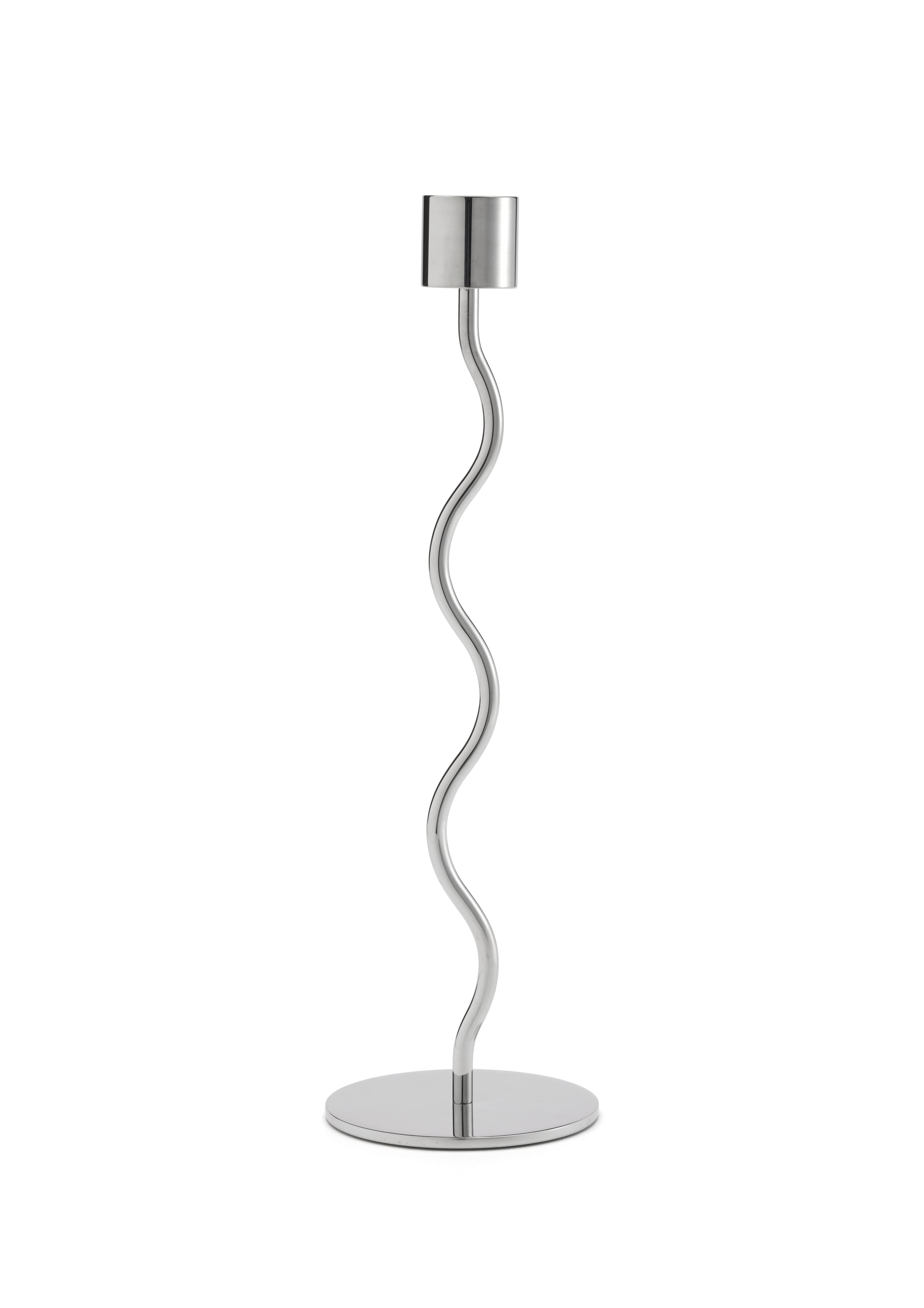 Curved Kerzenhalter Stainless Steel 26cm